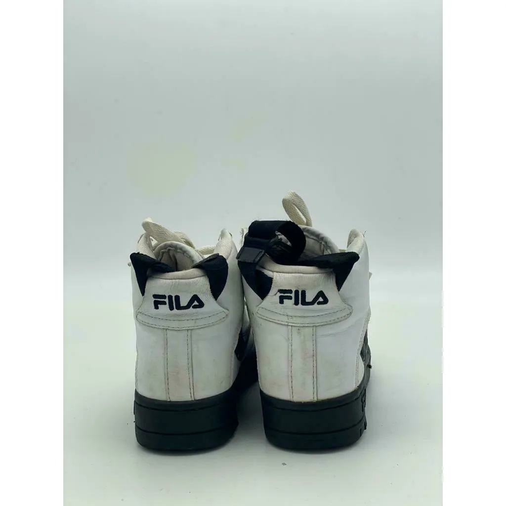 Fila FX-100 Grade School Leather Unisex White/Black Retro Size US4