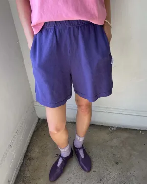 Flared Basketball Shorts - Eggplant