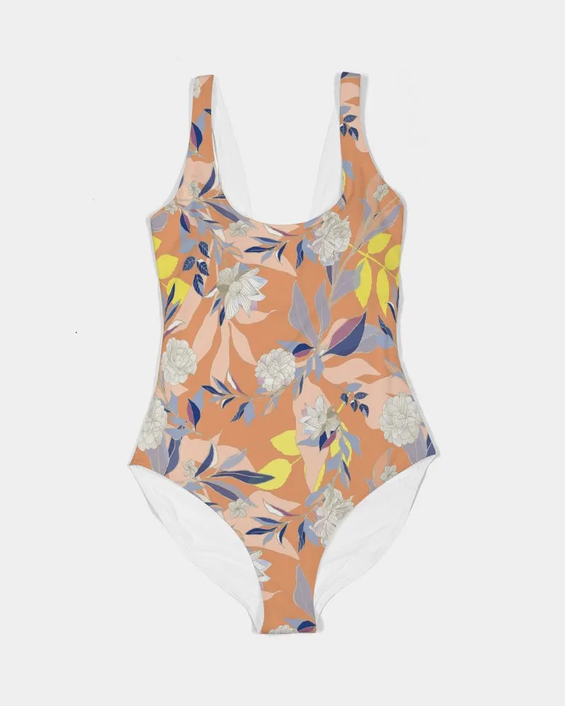 Florals Feminine One-Piece Swimsuit