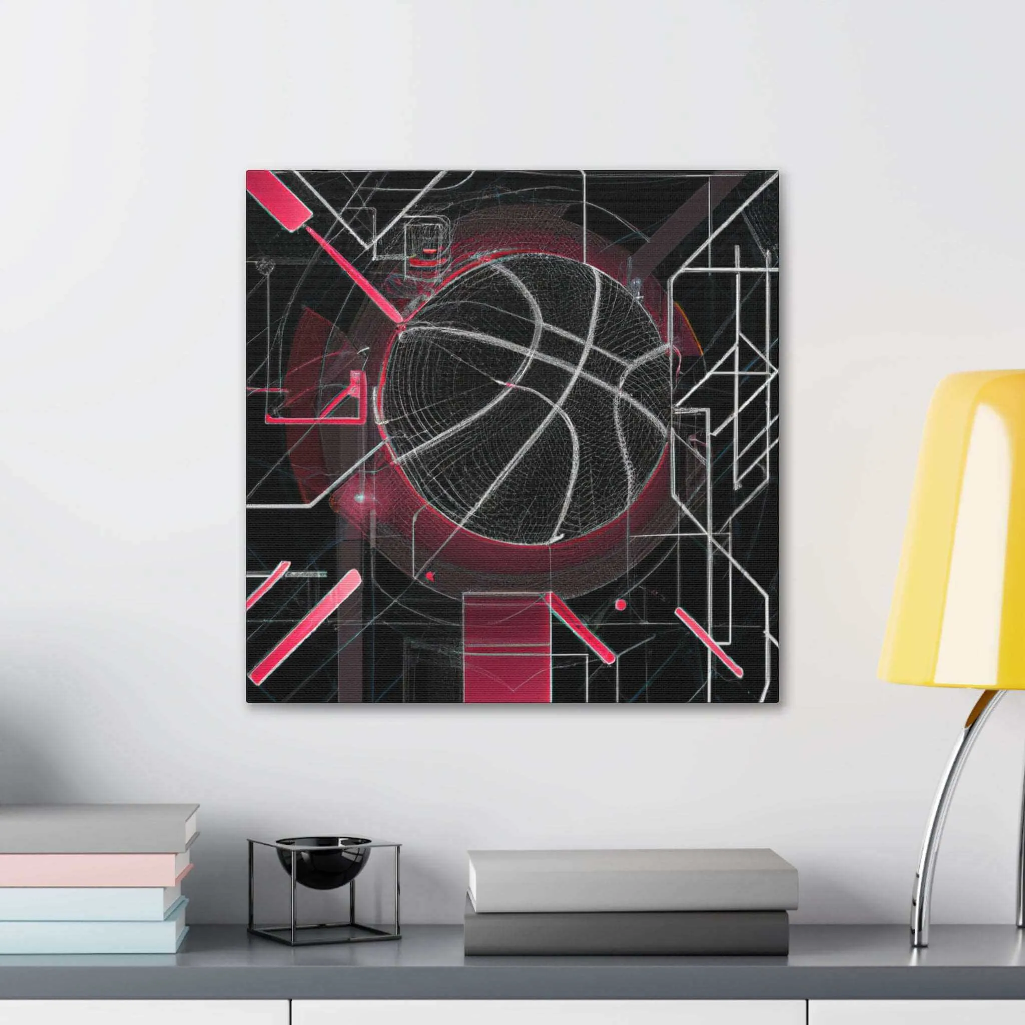 Futuristic Basketball: AI Edition Canvas Print