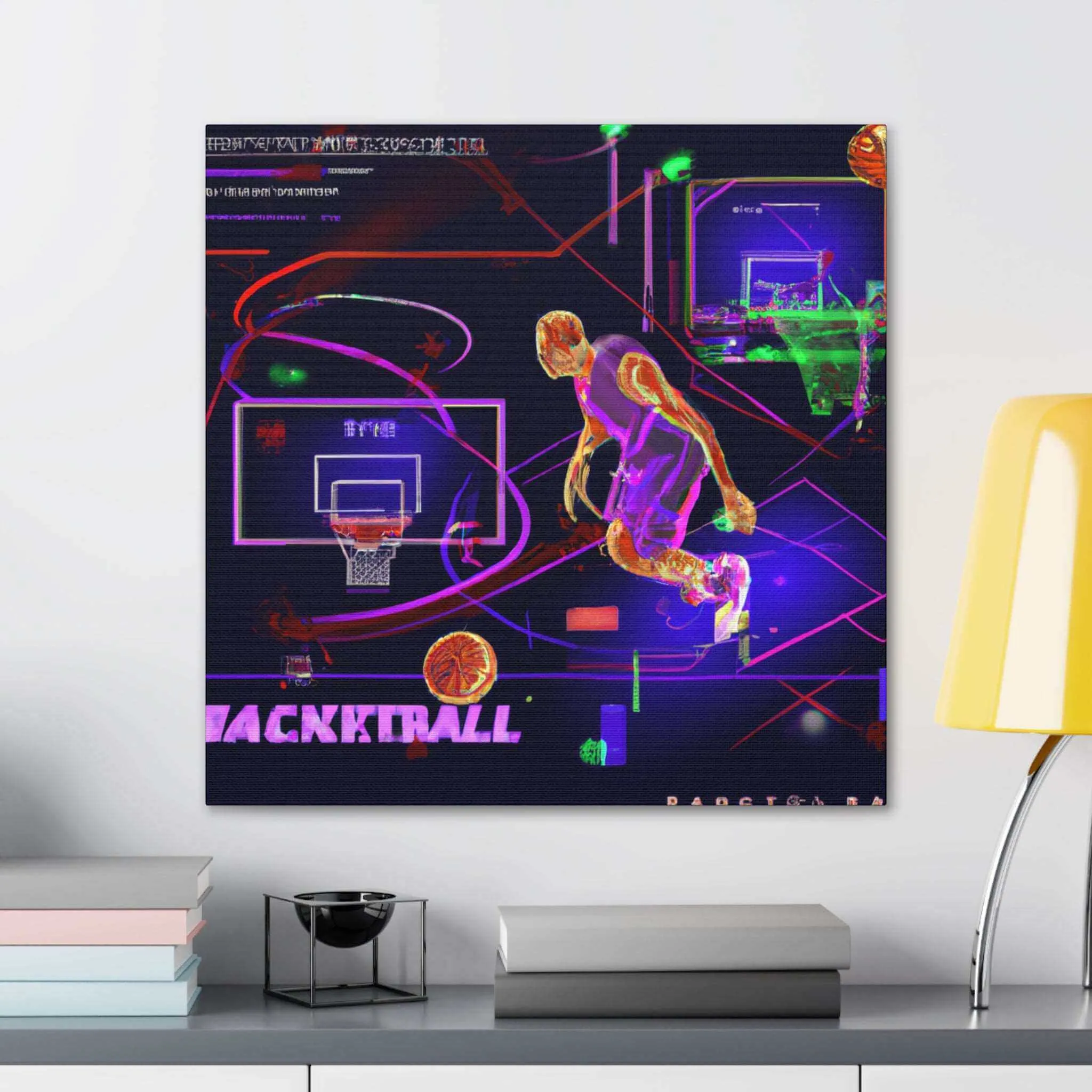 Game On: Basketball Revamped Canvas Print