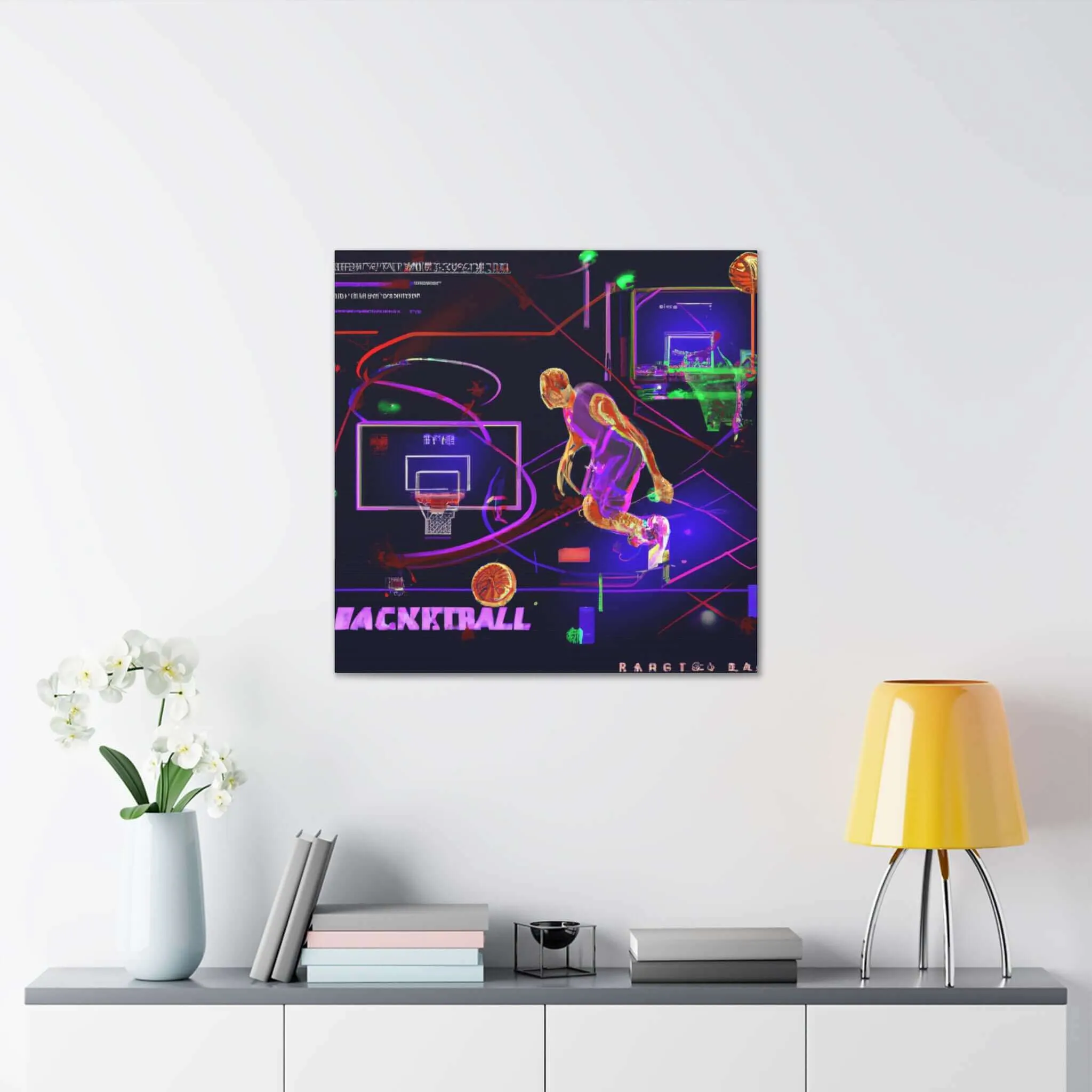 Game On: Basketball Revamped Canvas Print