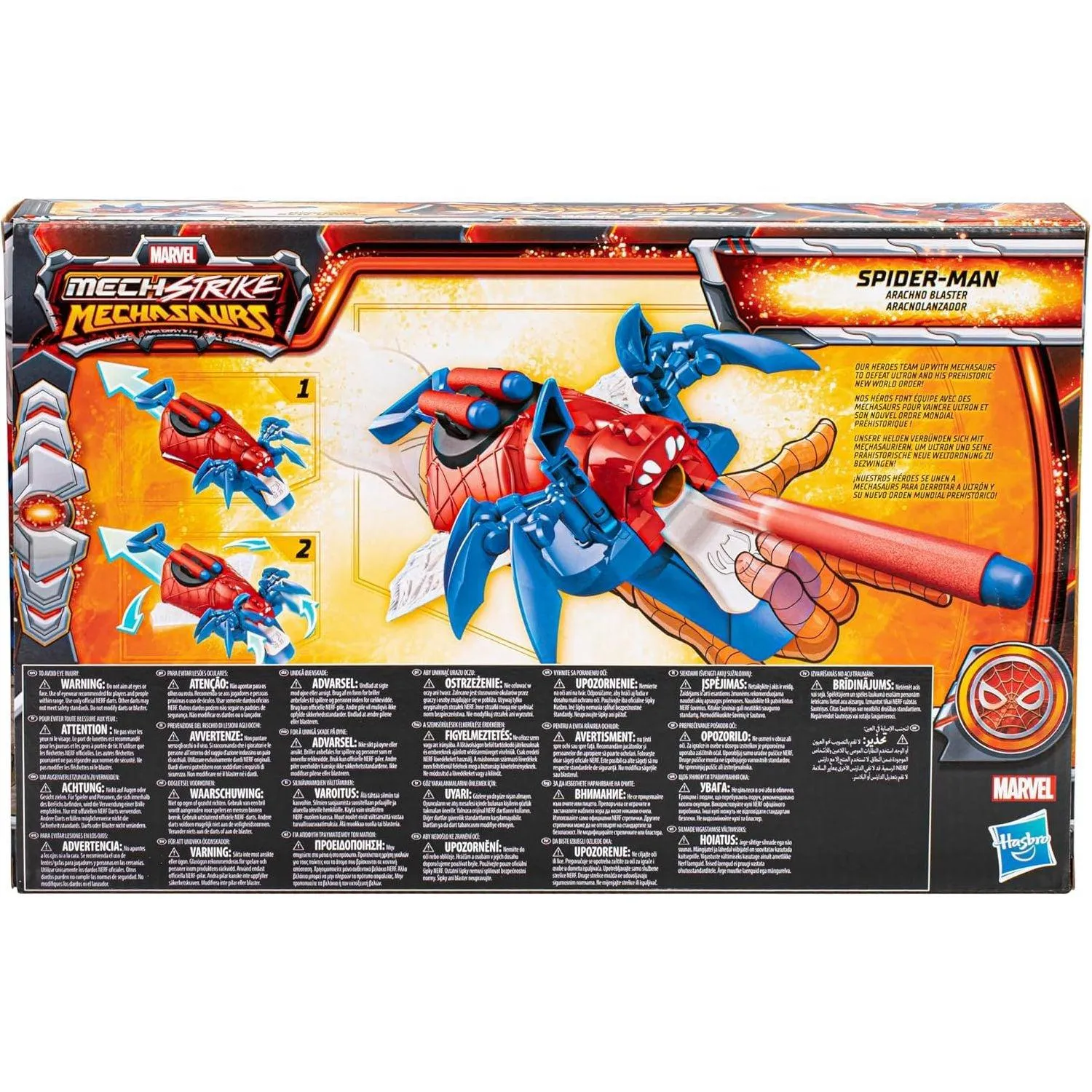 Hasbro Arachno Blaster Spiderman – Nerf Marvel Mech Strike Mechasaurs