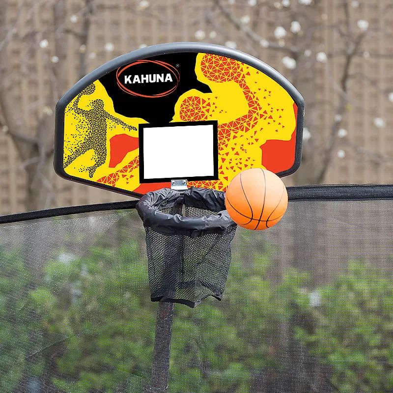 Heavy Duty 8ft Outdoor Trampoline with Basketball Set - Kahuna