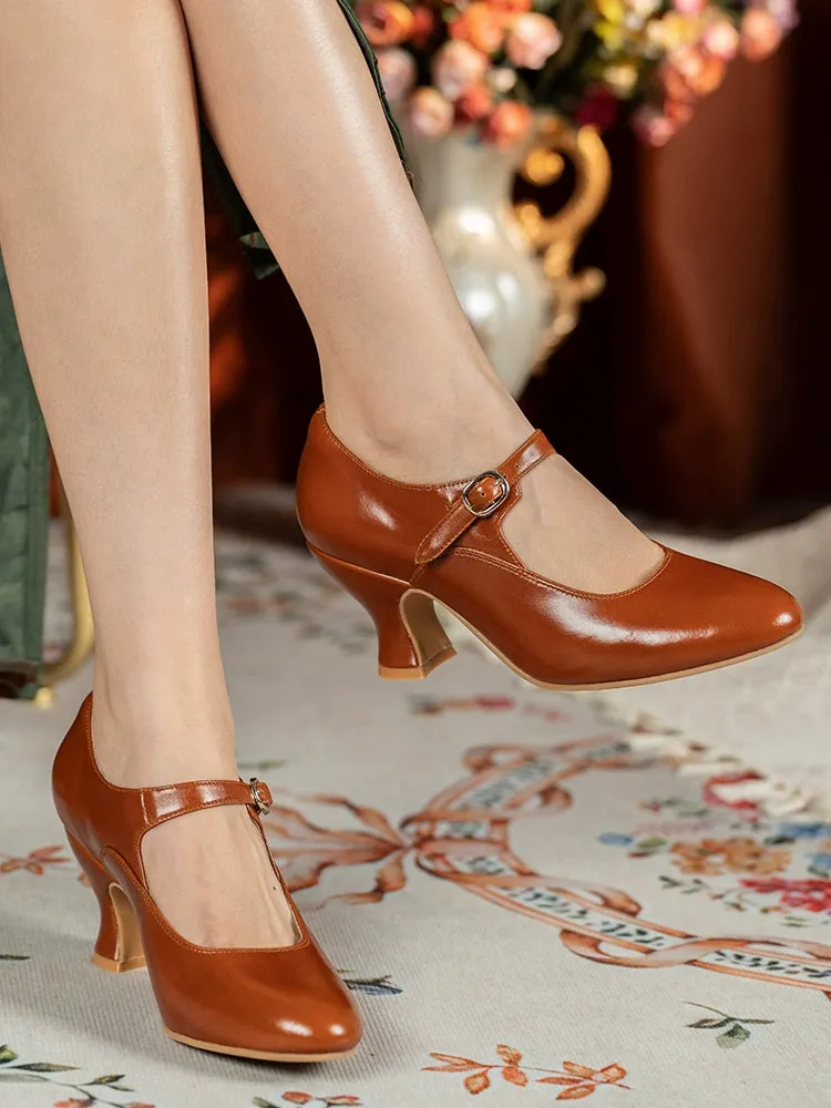 Hepburn 赫本 1920s Genuine Leather Classic Mary Janes