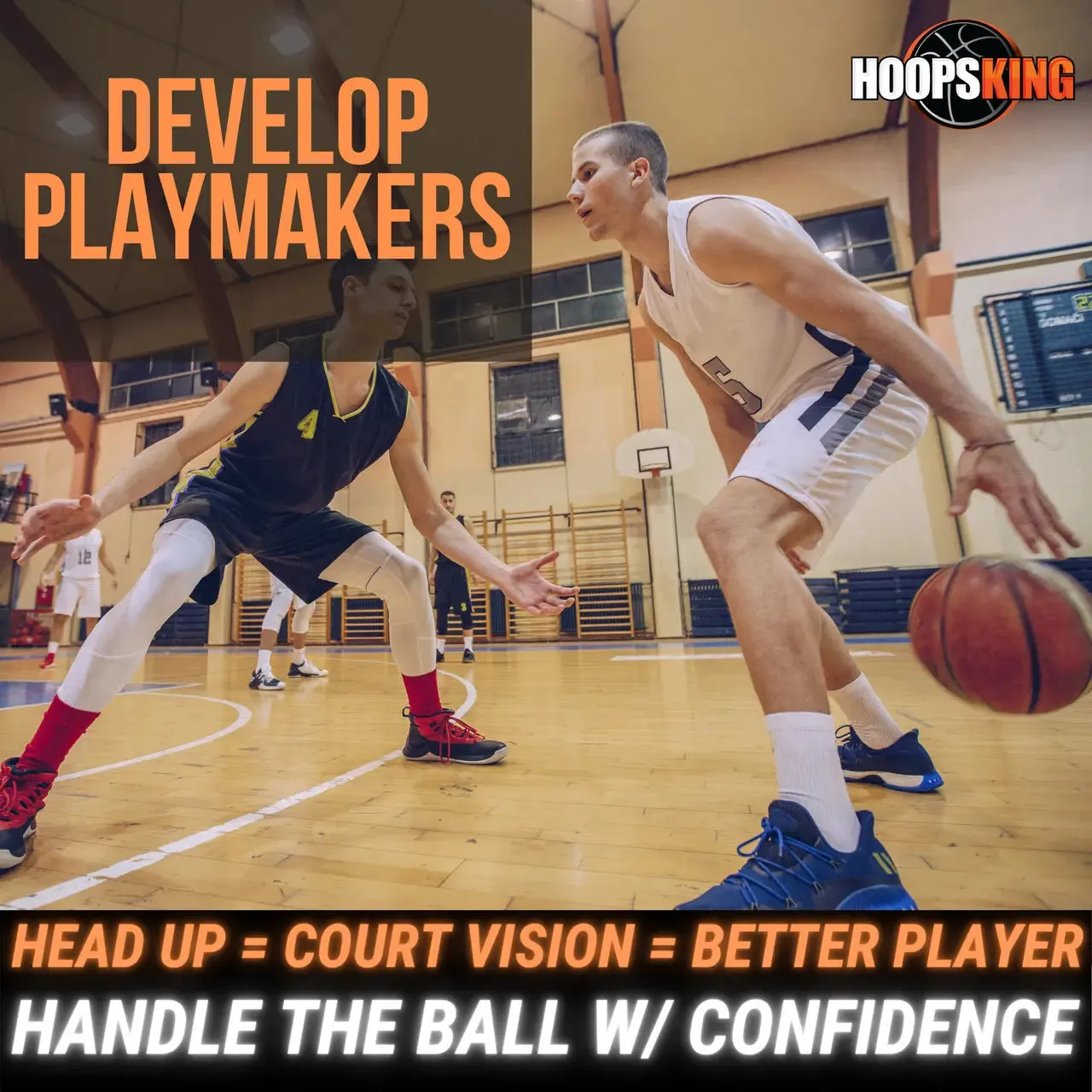 HoopsKing Basketball Dribble Goggles | Blinders Specs | Soccer