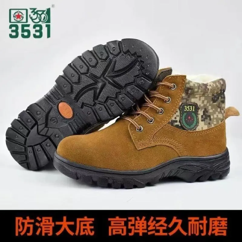 INSTOCK-thickened boots men's snow boots