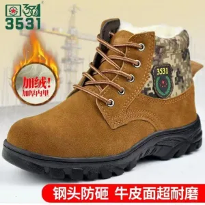 INSTOCK-thickened boots men's snow boots