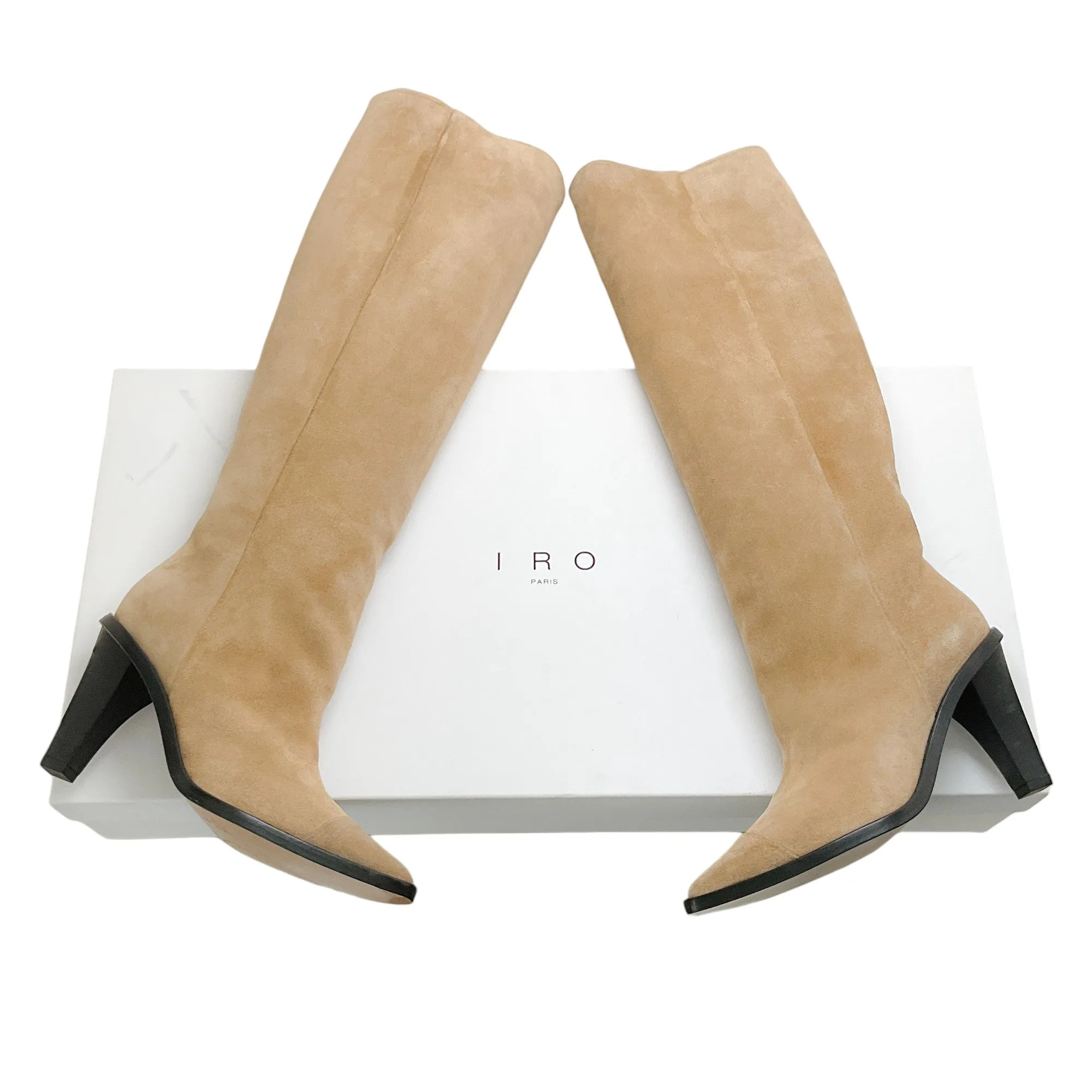 Iro Beige Suede Drova Boots