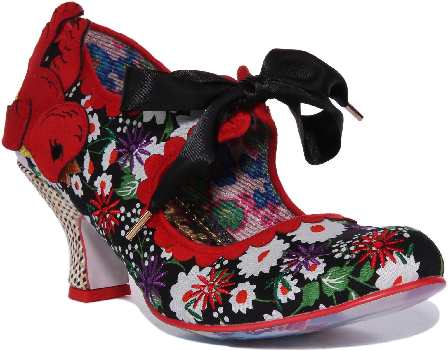 Irregular Choice Swoop Me Up In Black Red For Women