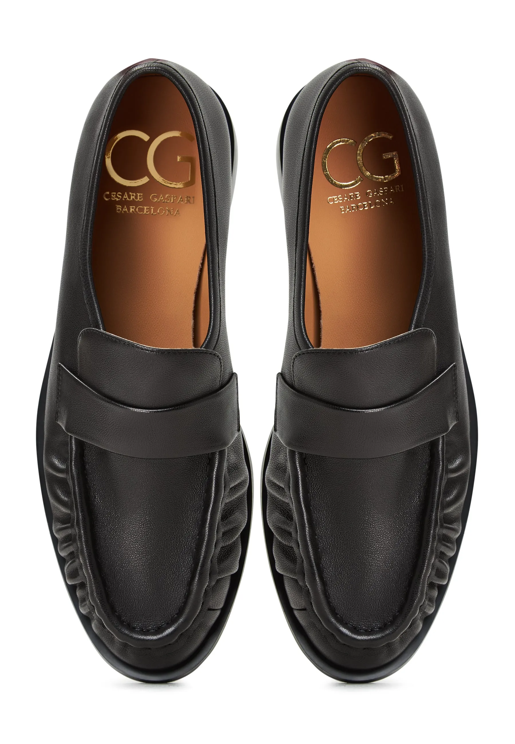 Leather Loafers Isabel - Black