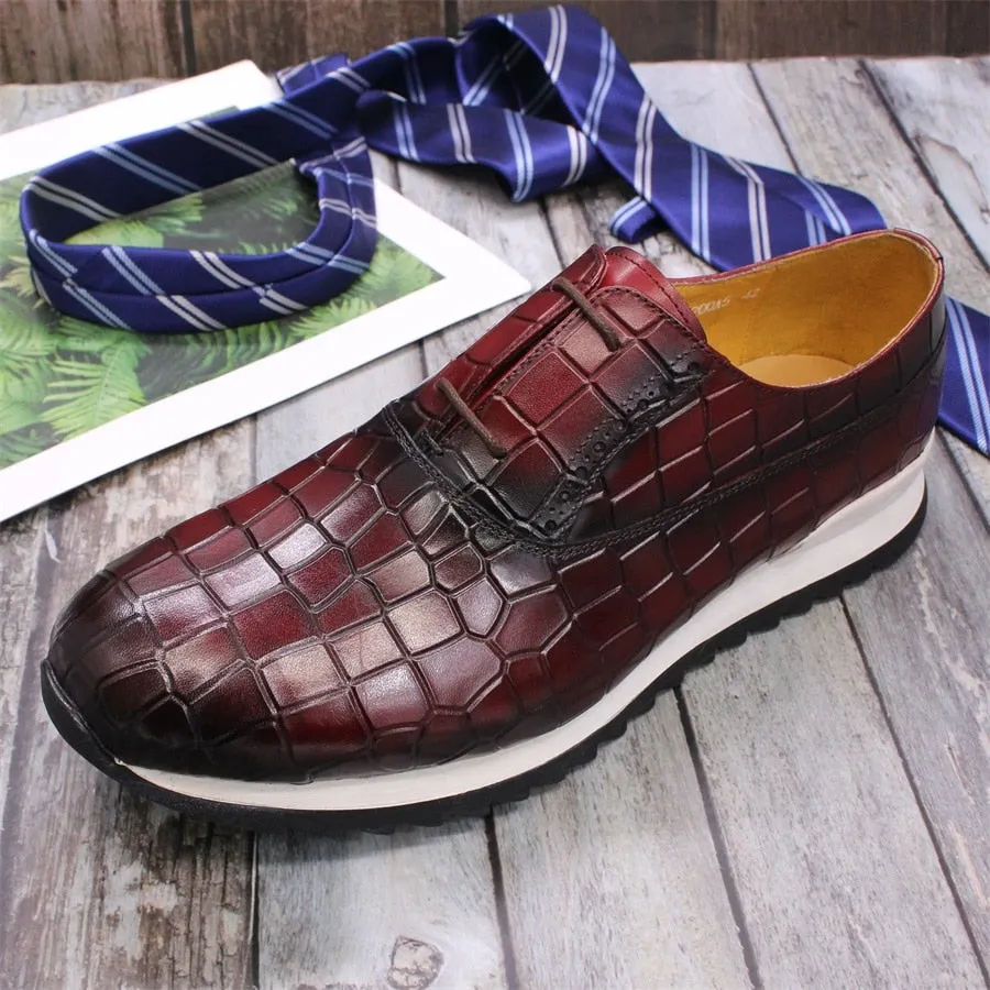 Lightweight Genuine Leather Slip-On Shoes