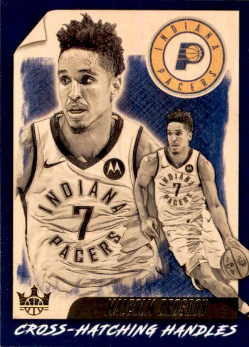 Malcolm Brogdon, Cross-Matching Handles, 2019-20 Panini Court Kings Basketball NBA