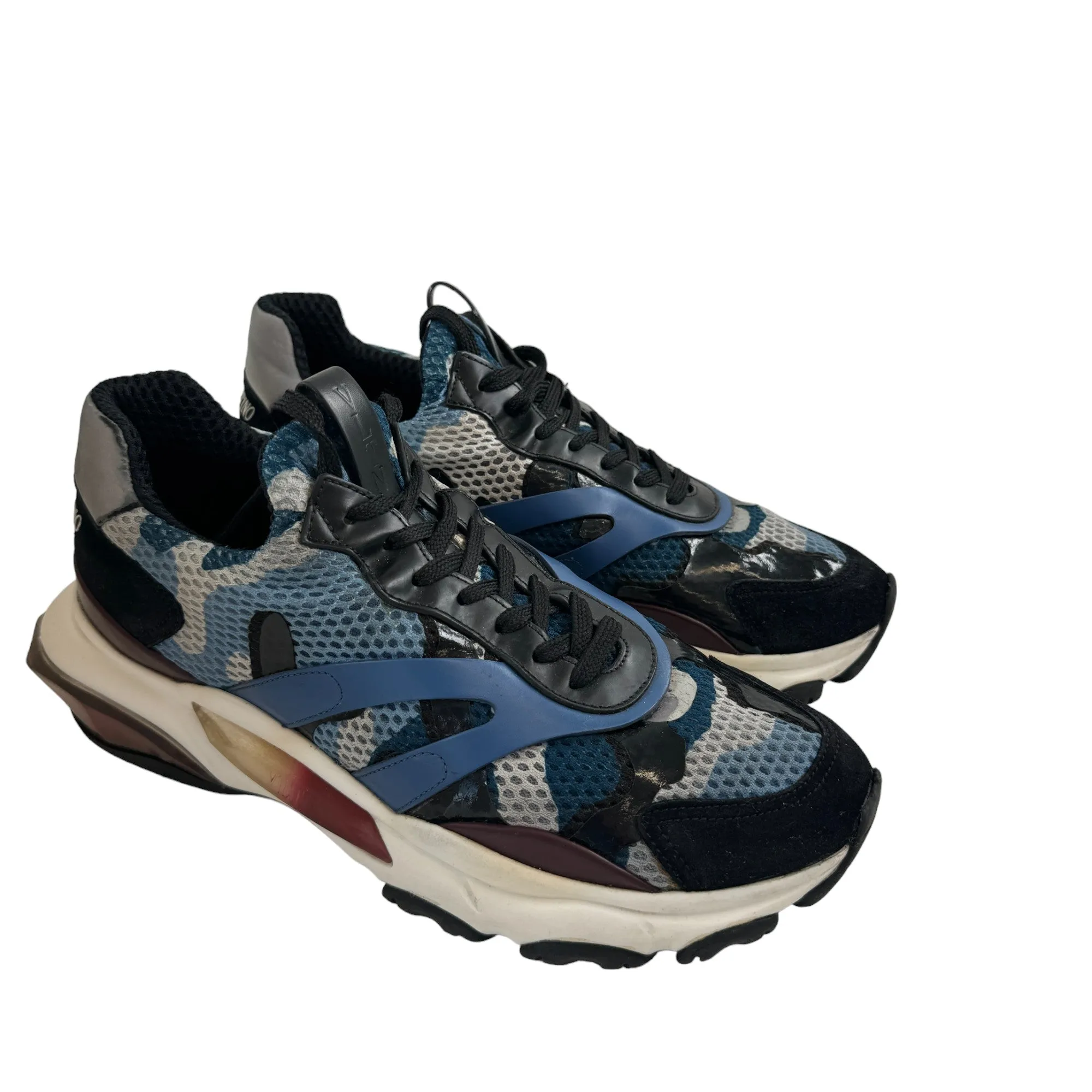 Men's Bounce Camouflage Low Trainers Blue Size EU 42 / UK 8