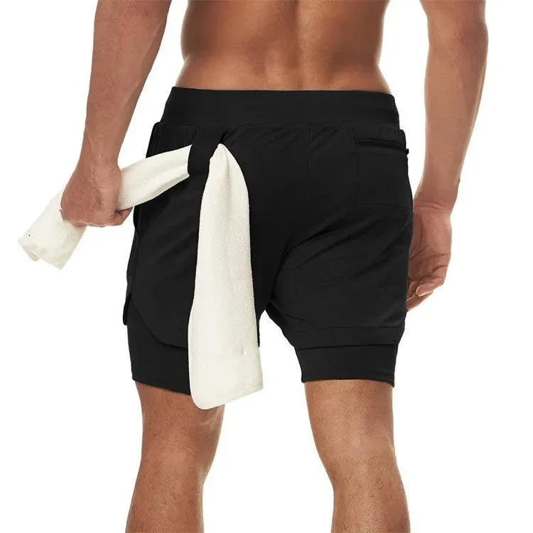 Men's Camo Running Gym Shorts