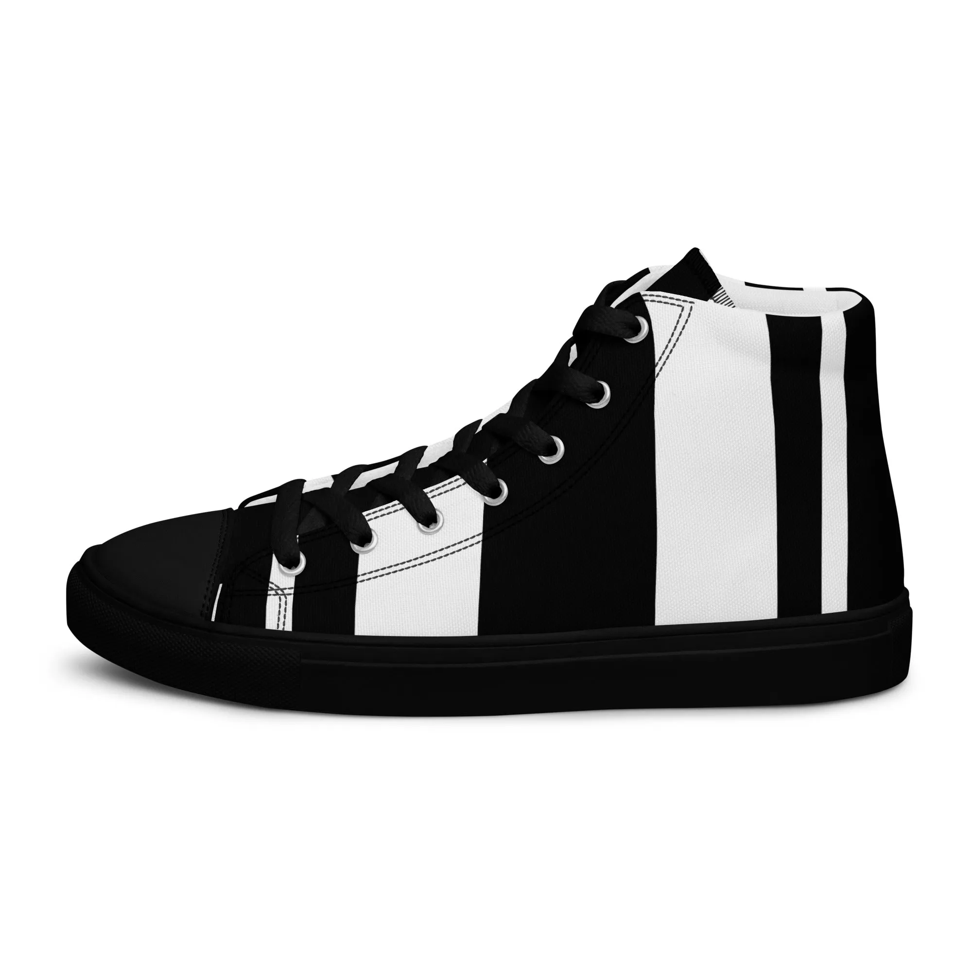 Men’s High Top Canvas Shoes Athletic Trainers Streetwear Apparel Ascension High Fashion Omega