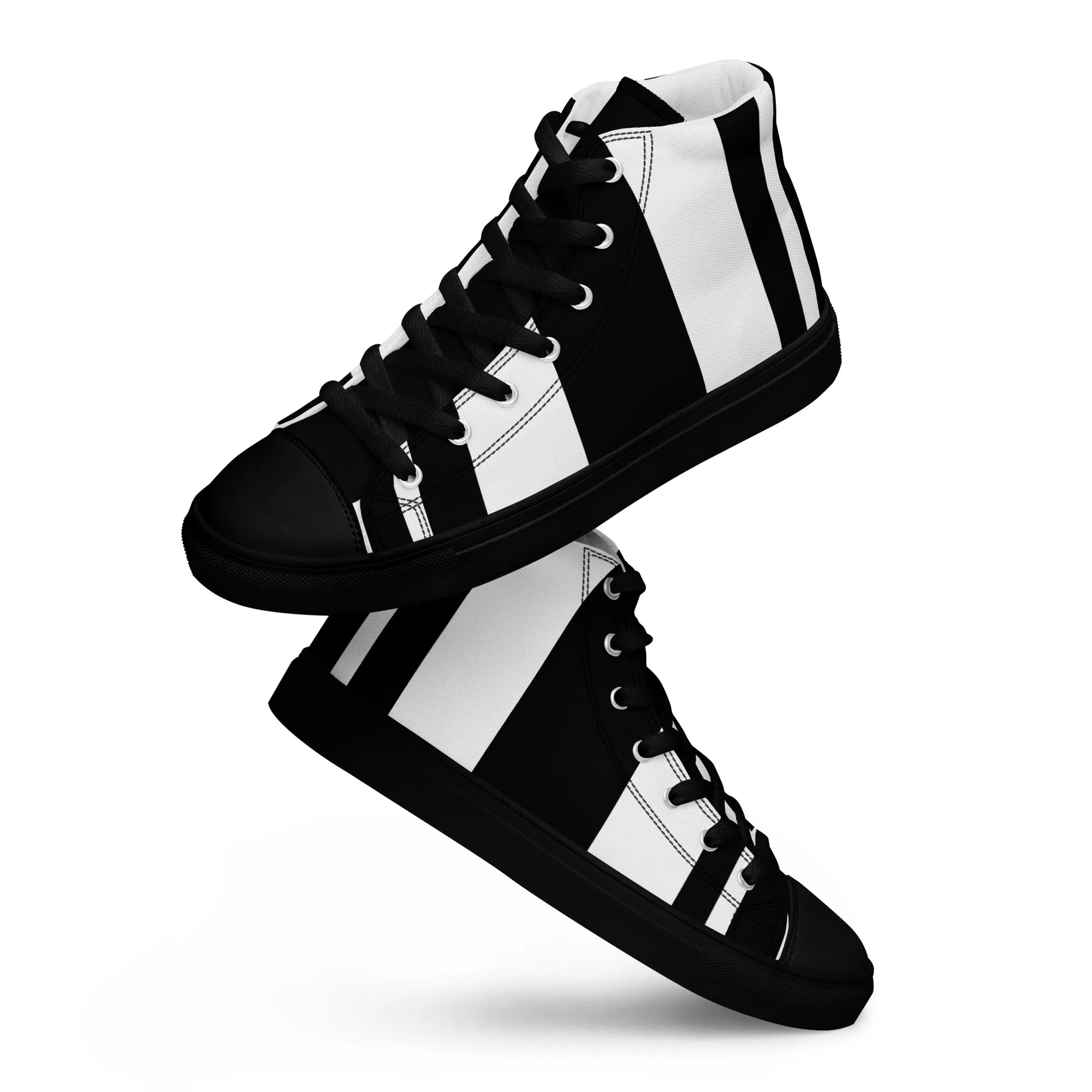 Men’s High Top Canvas Shoes Athletic Trainers Streetwear Apparel Ascension High Fashion Omega