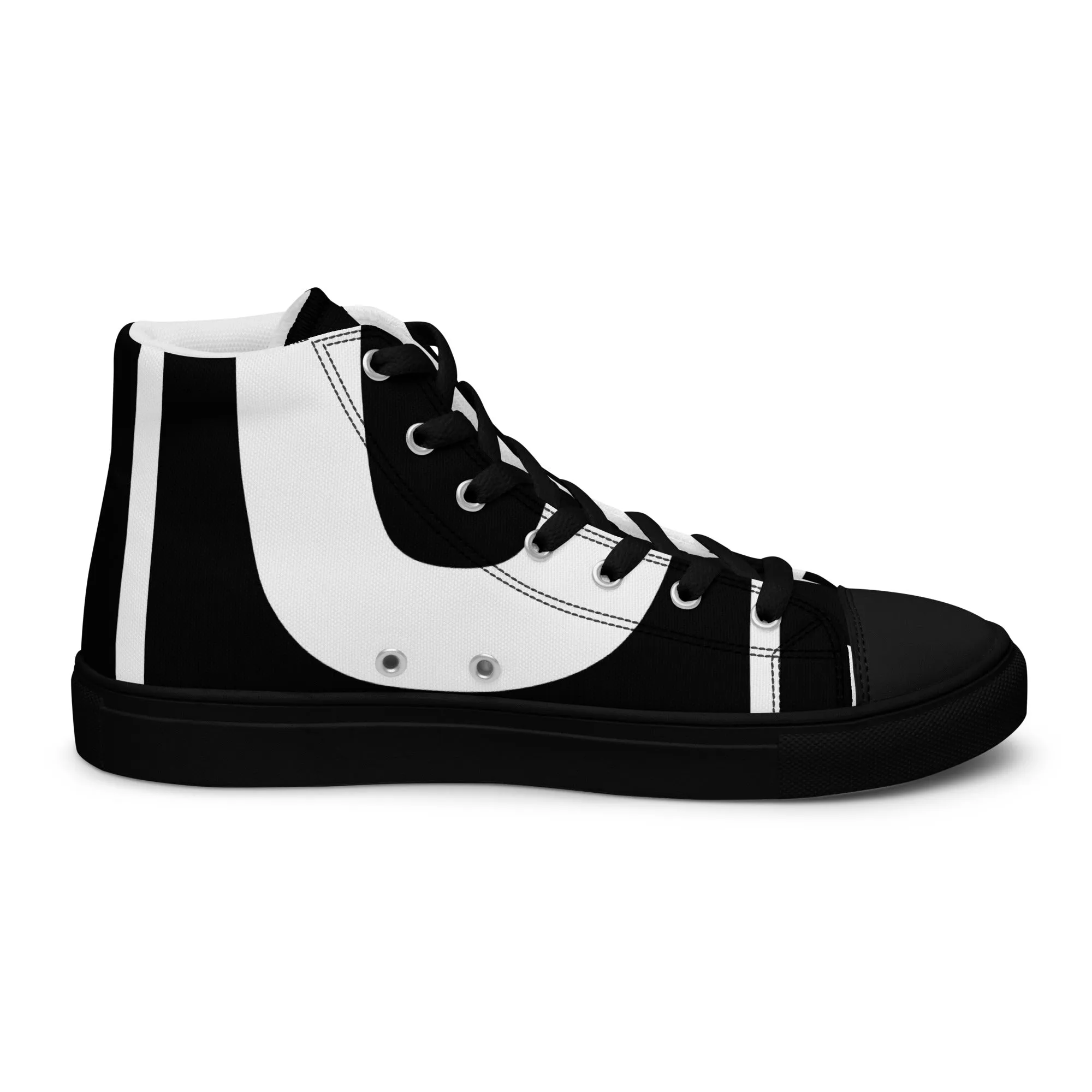 Men’s High Top Canvas Shoes Athletic Trainers Streetwear Apparel Ascension High Fashion Omega