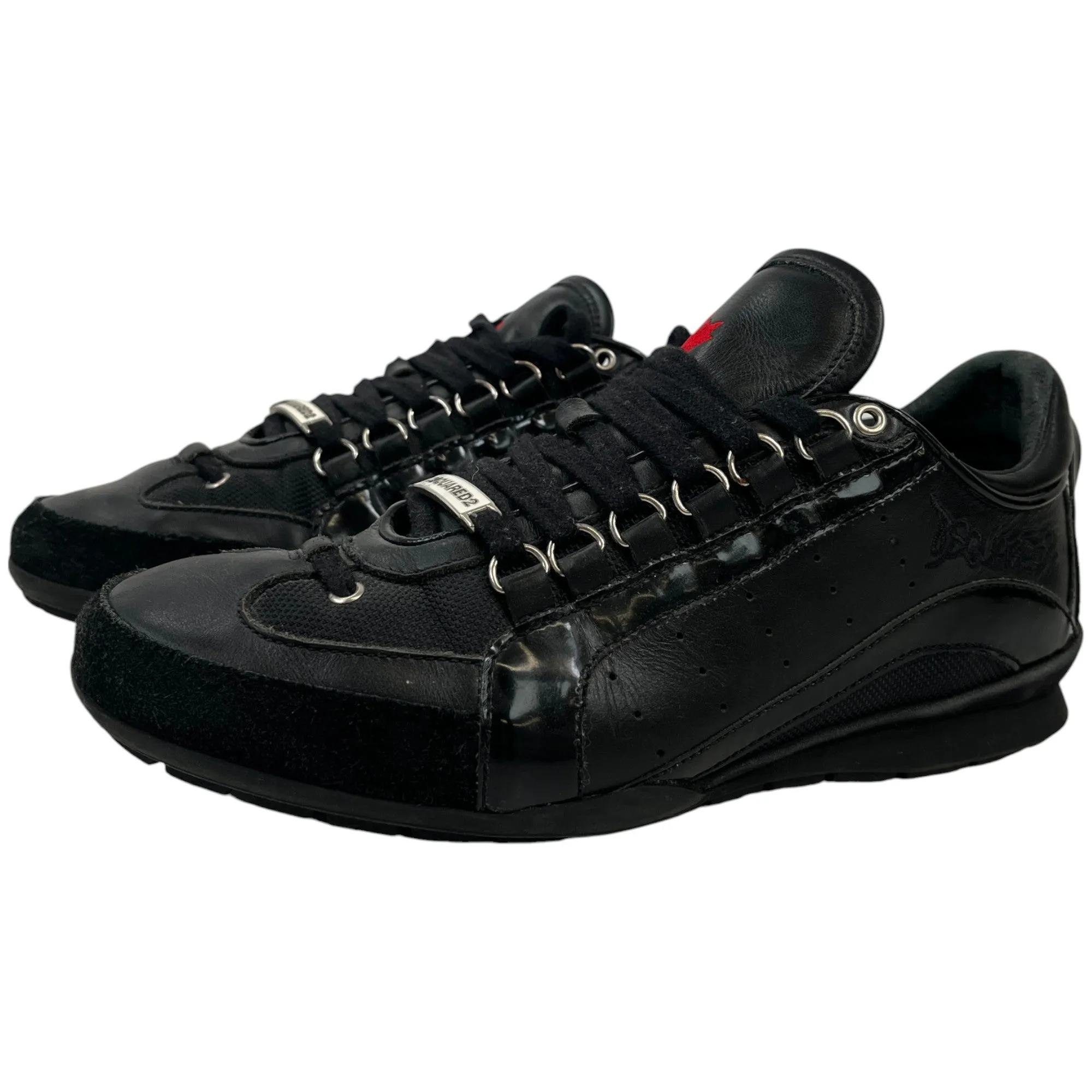 Men's Low Top Low Trainers Black Size EU 40 / UK 6