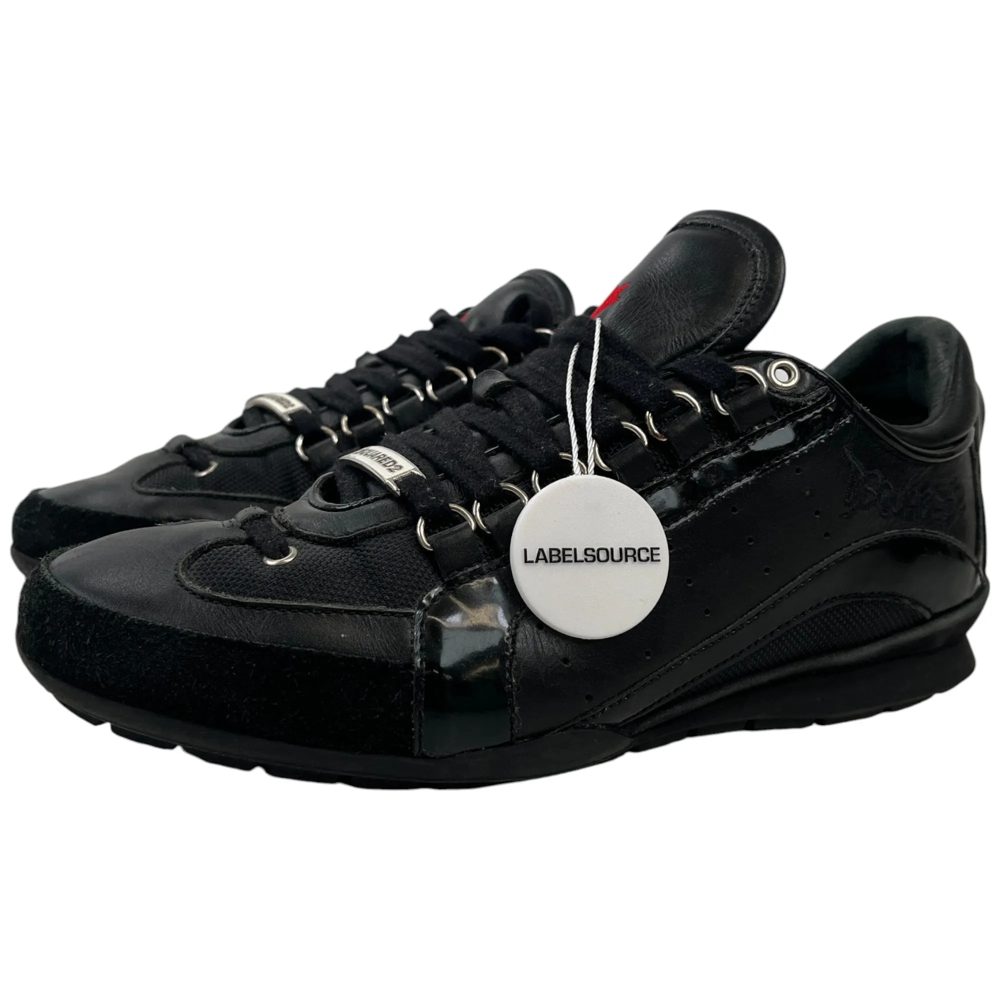 Men's Low Top Low Trainers Black Size EU 40 / UK 6