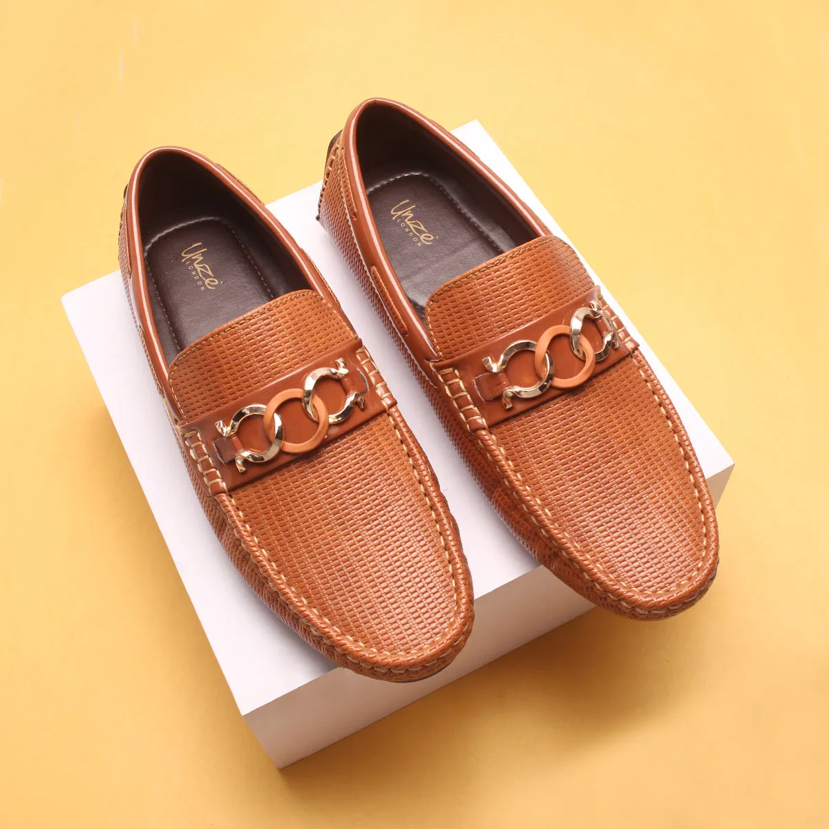 Mens "TEMAN" Comfort Slip On Moccasins