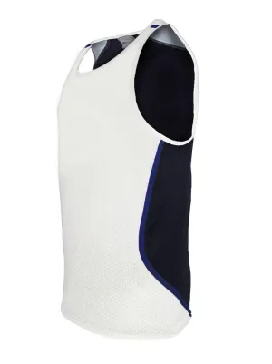 Mens Sports Sublimated Singlet - White/Black