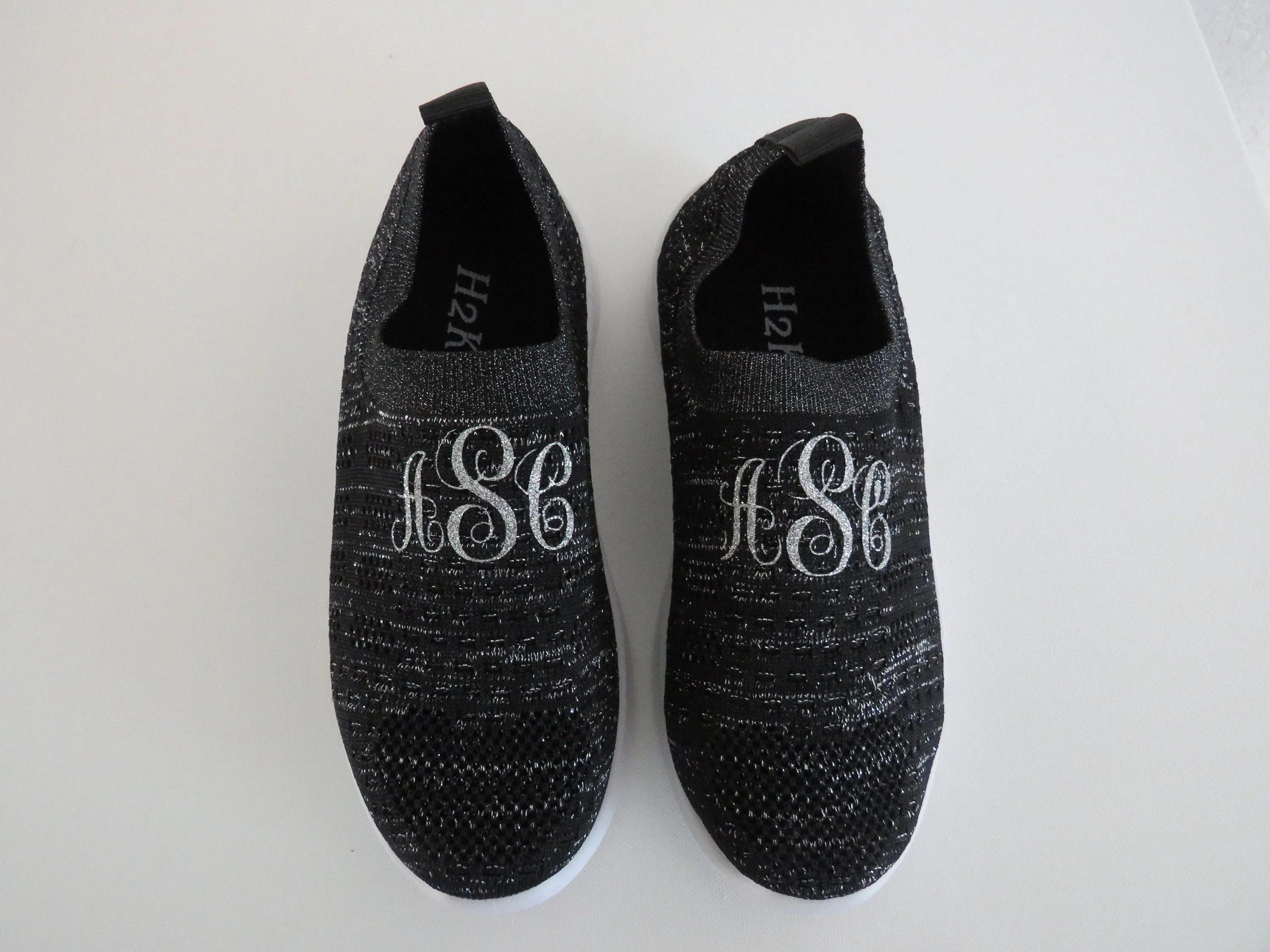 Monogram shoes /Monogram Walking Slip on youth size /  sneaker for kids/monogram