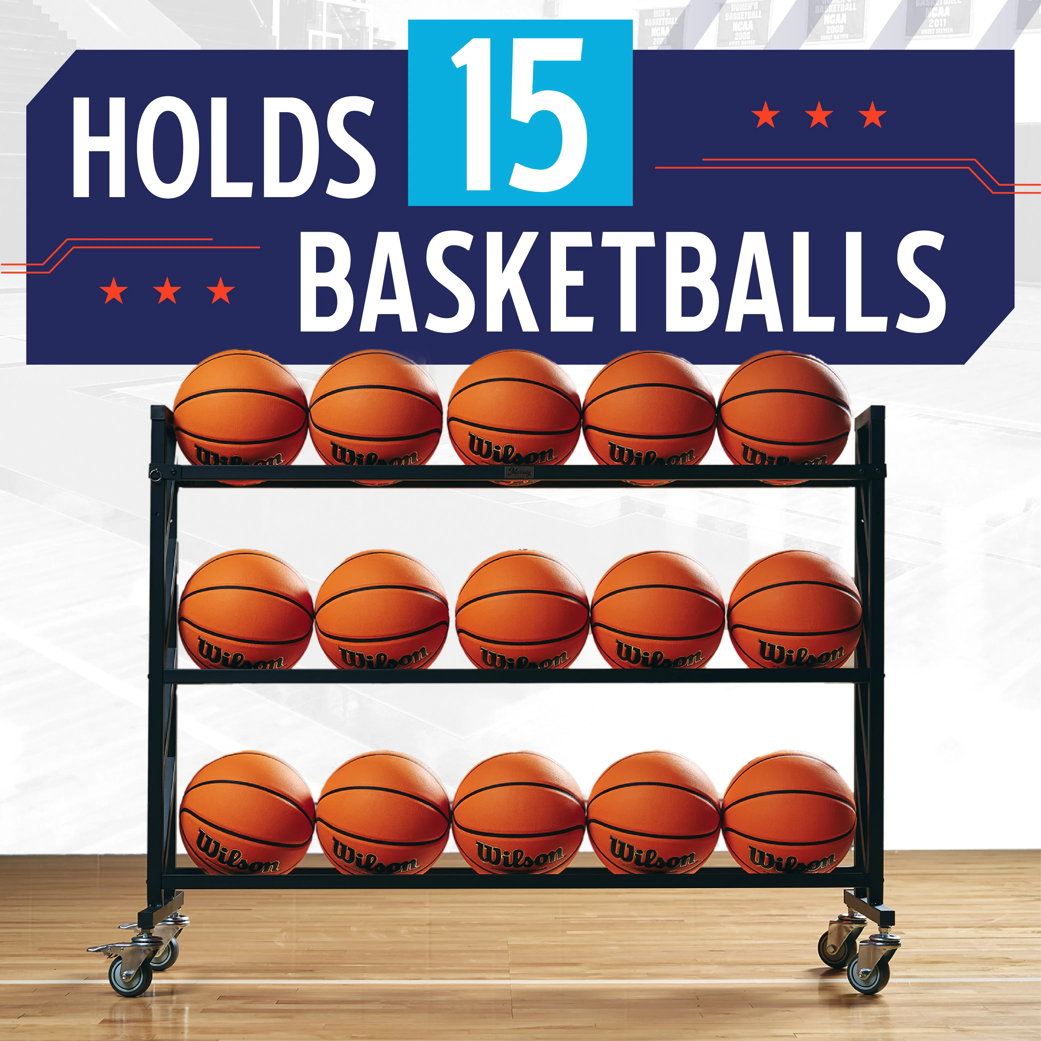 Murray Sporting Goods Premium Basketball Rack