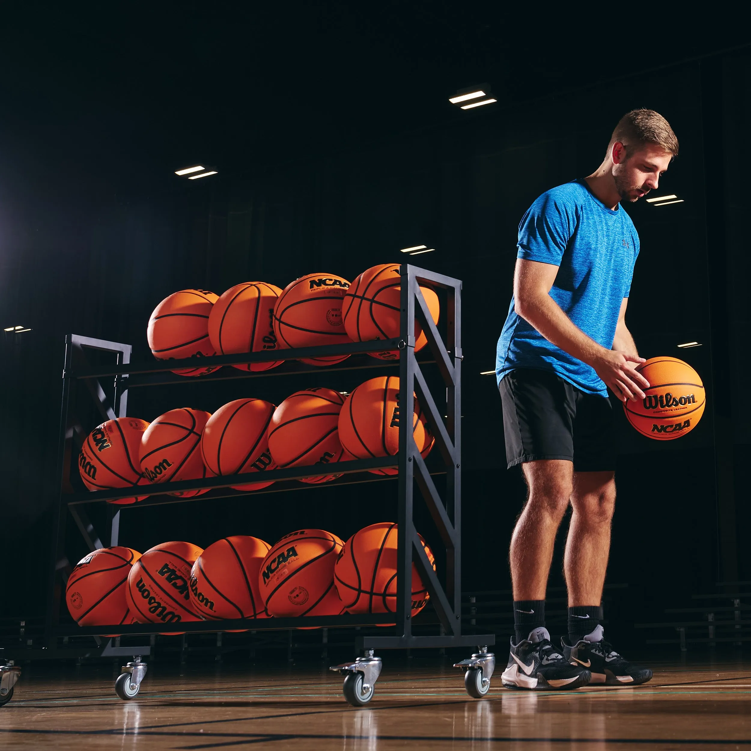 Murray Sporting Goods Premium Basketball Rack