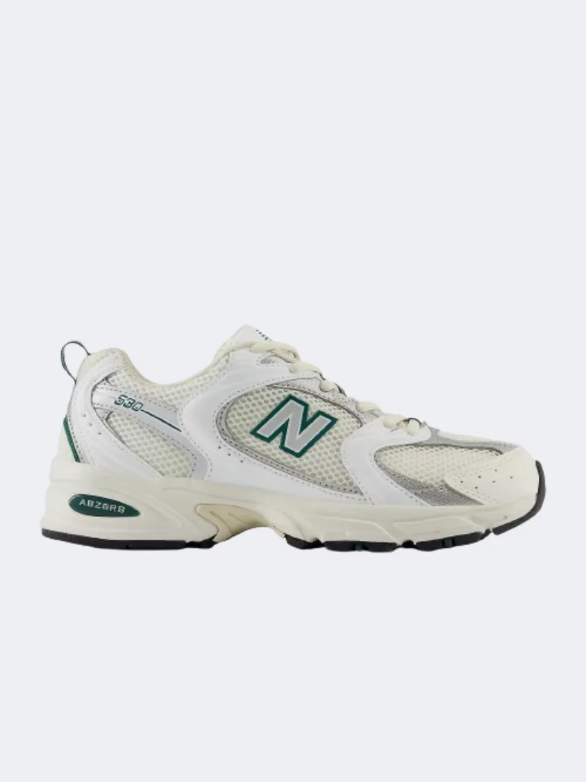 New Balance 530 Unisex Lifestyle Shoes Sea Salt/White/Green