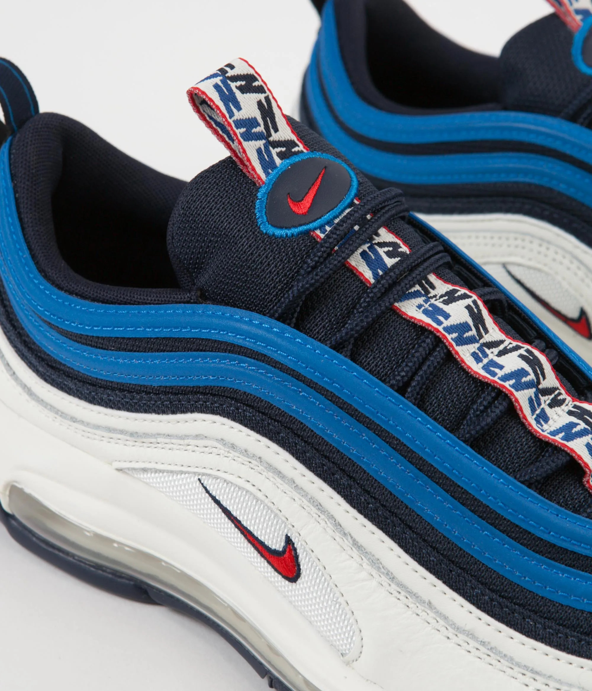 Nike Air Max 97 SE Shoes - Obsidian / University Red - Sail - Blue Nebula