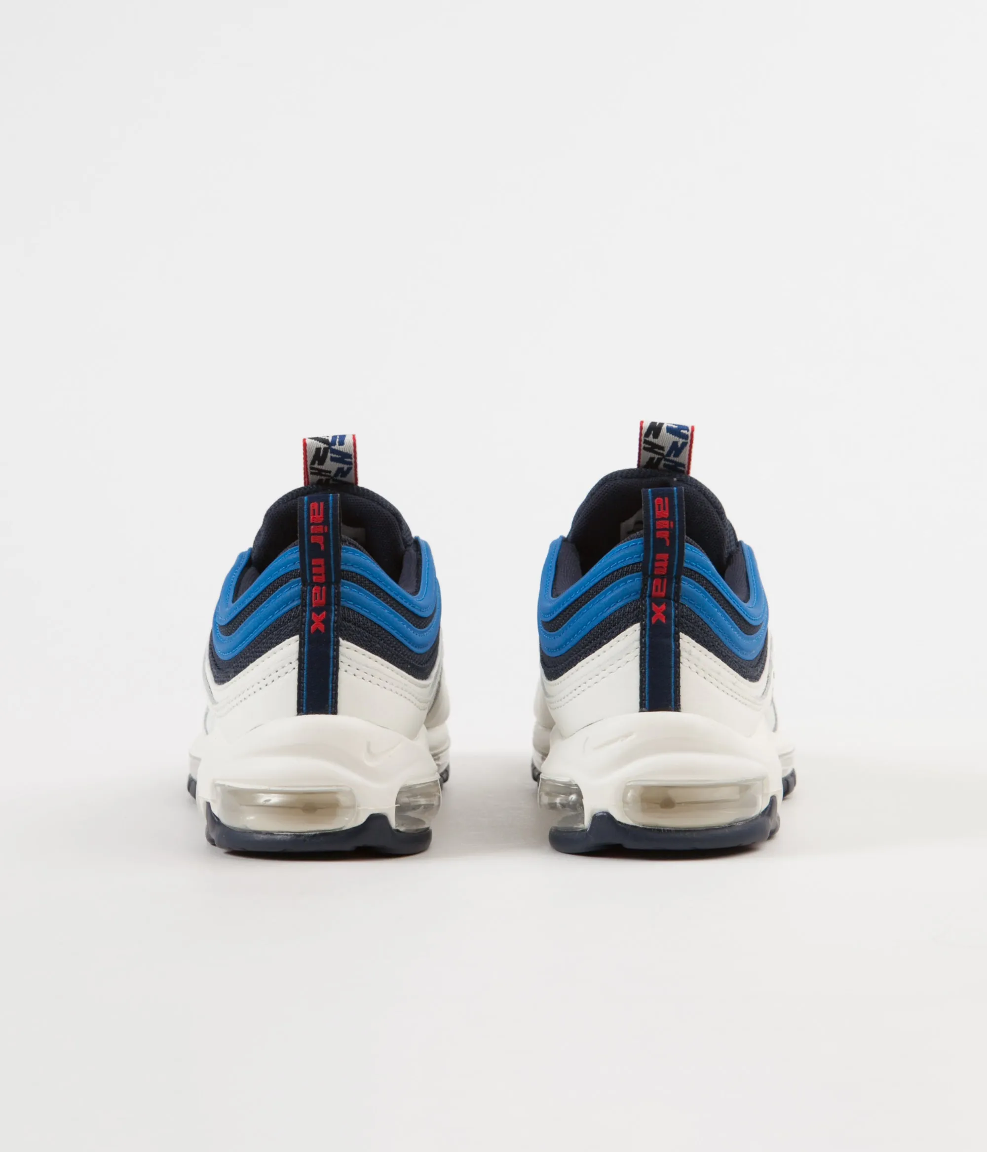 Nike Air Max 97 SE Shoes - Obsidian / University Red - Sail - Blue Nebula