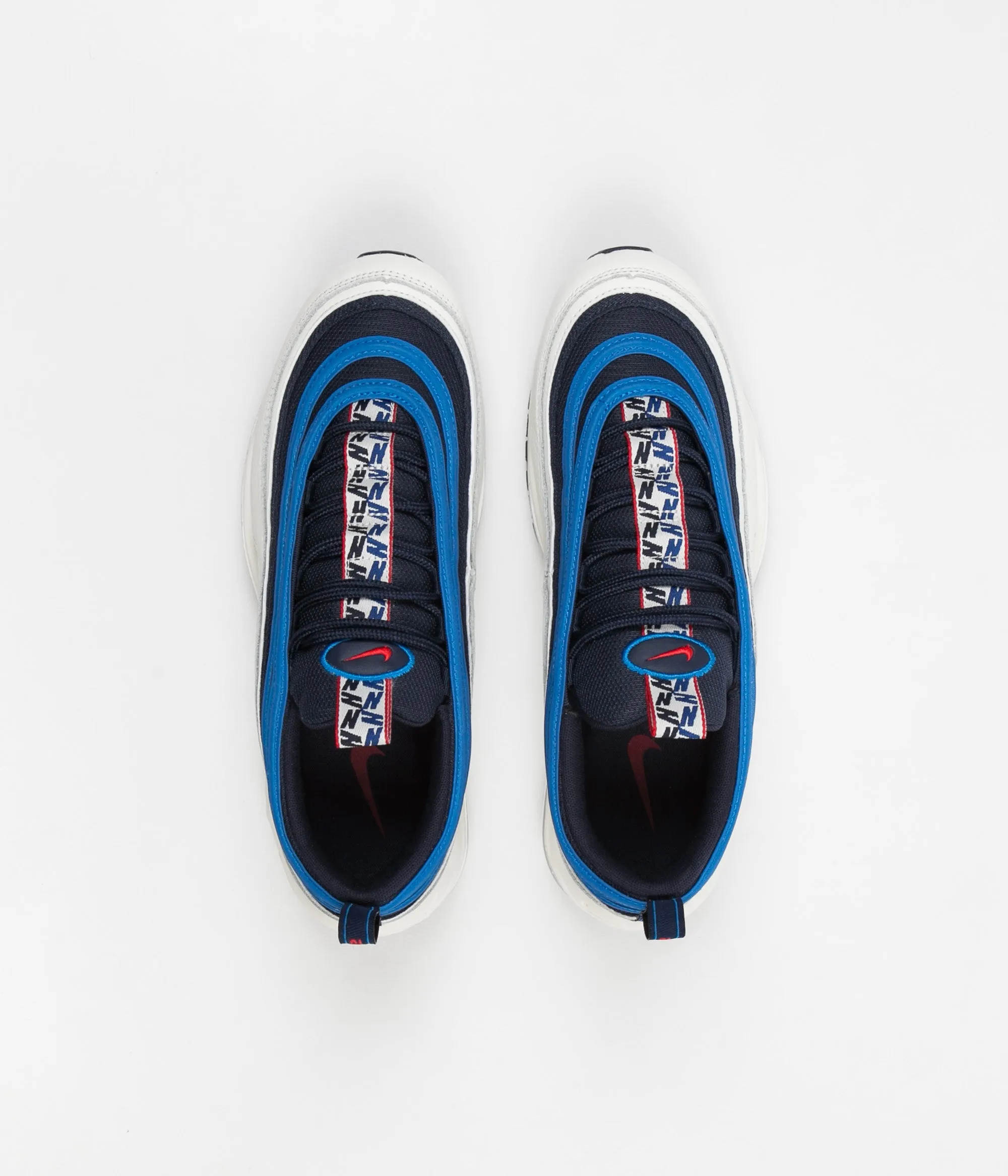 Nike Air Max 97 SE Shoes - Obsidian / University Red - Sail - Blue Nebula