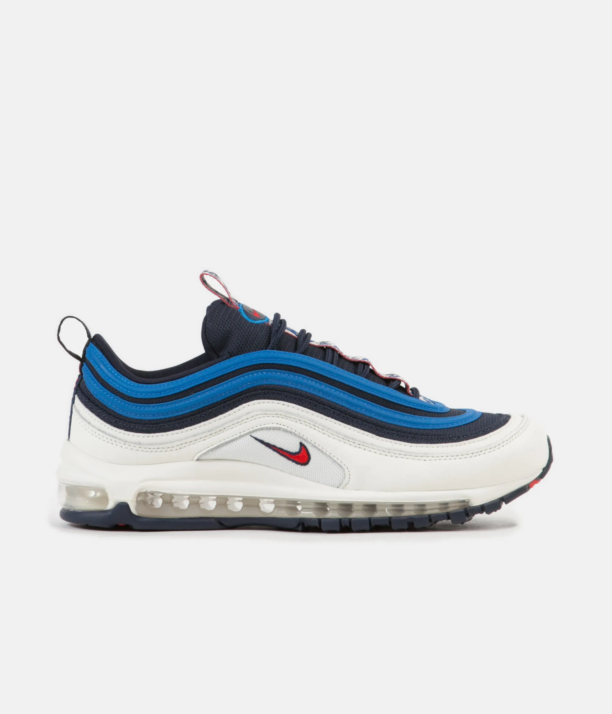 Nike Air Max 97 SE Shoes - Obsidian / University Red - Sail - Blue Nebula