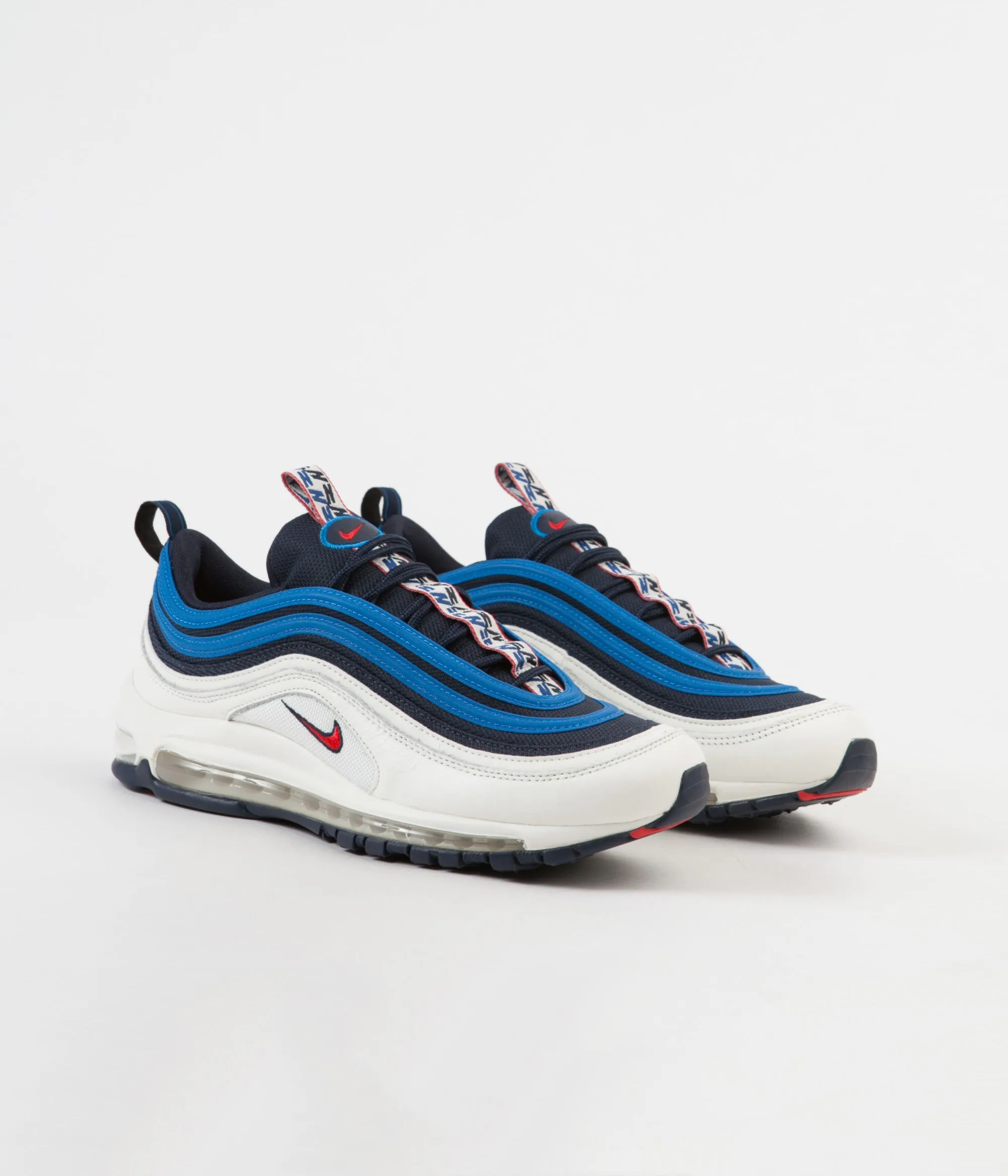 Nike Air Max 97 SE Shoes - Obsidian / University Red - Sail - Blue Nebula