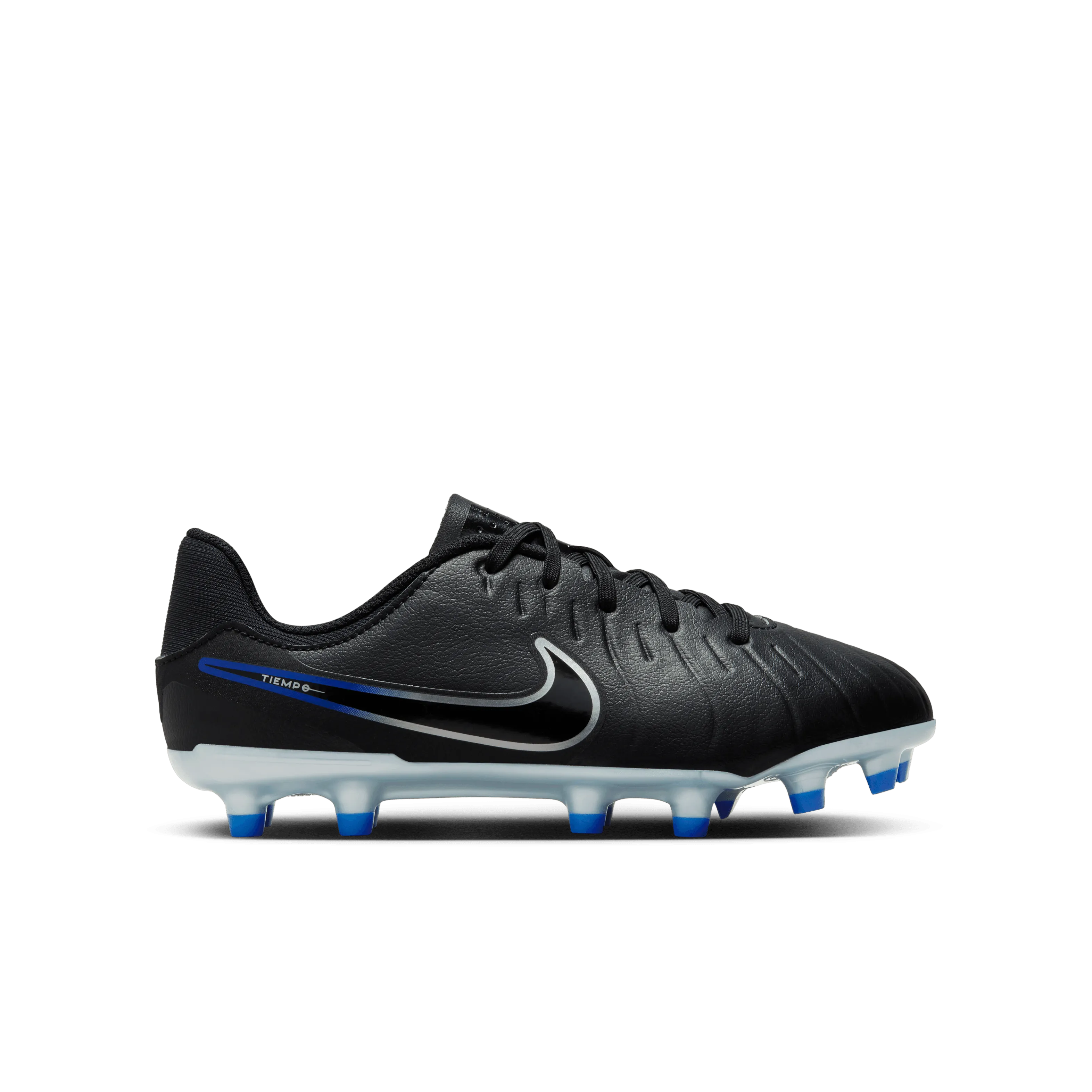 Nike Jr. Tiempo Legend 10 Academy FG-Black/Hyper Royal/Chrome