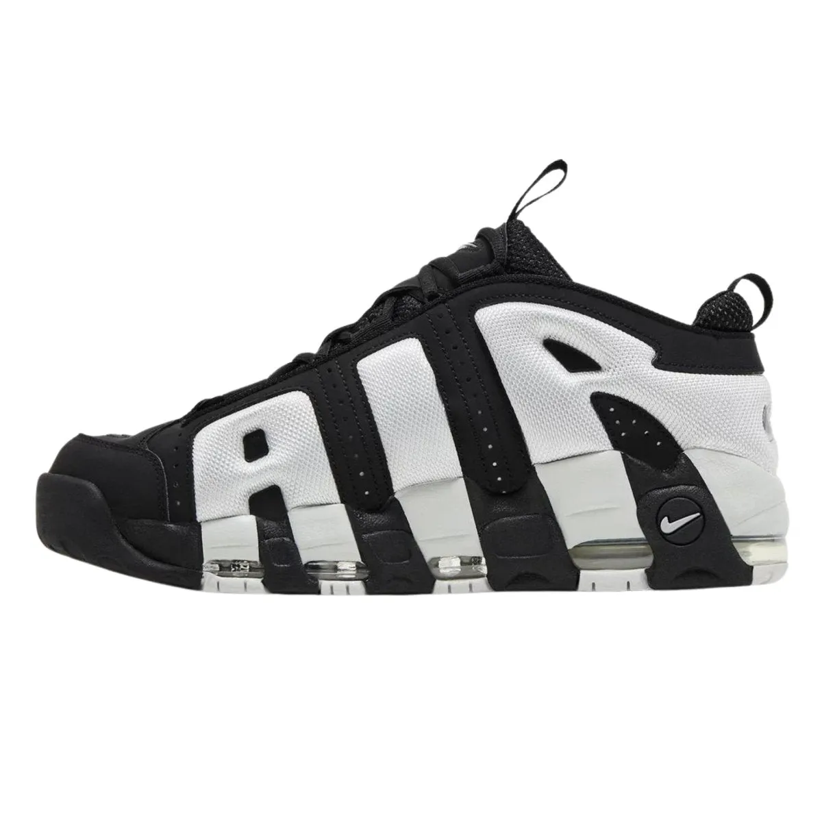 Nike Men's Air More Uptempo Low Black/Metallic Silver/Photon Dust