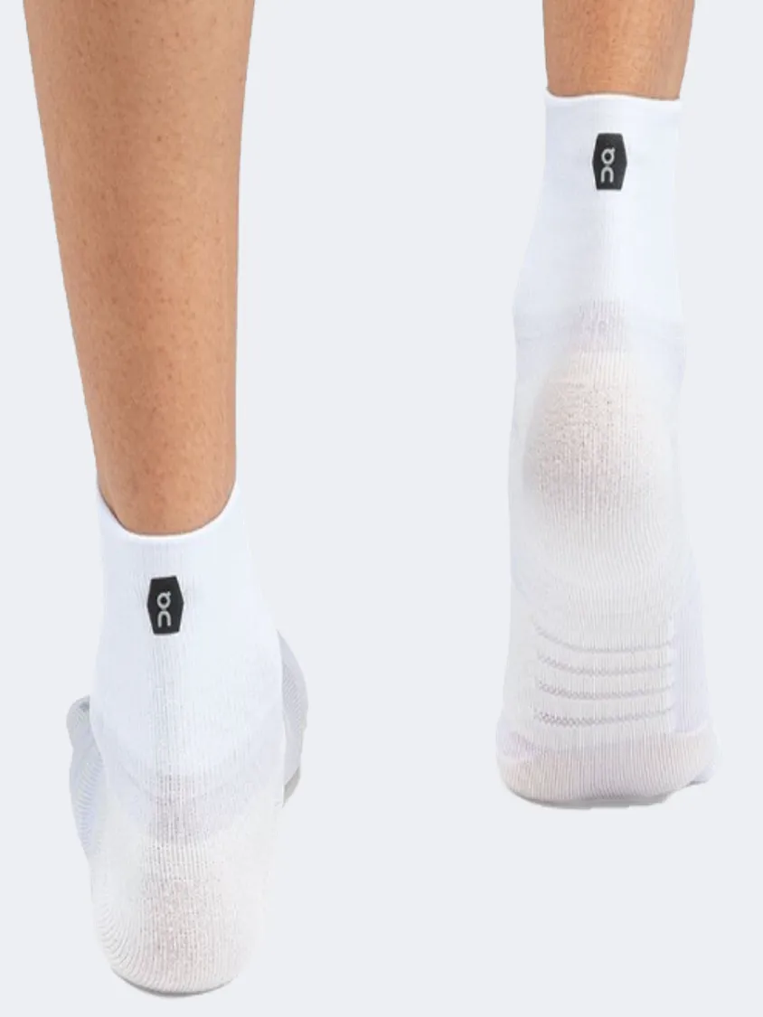 On Performance Mid Men Running Sock White