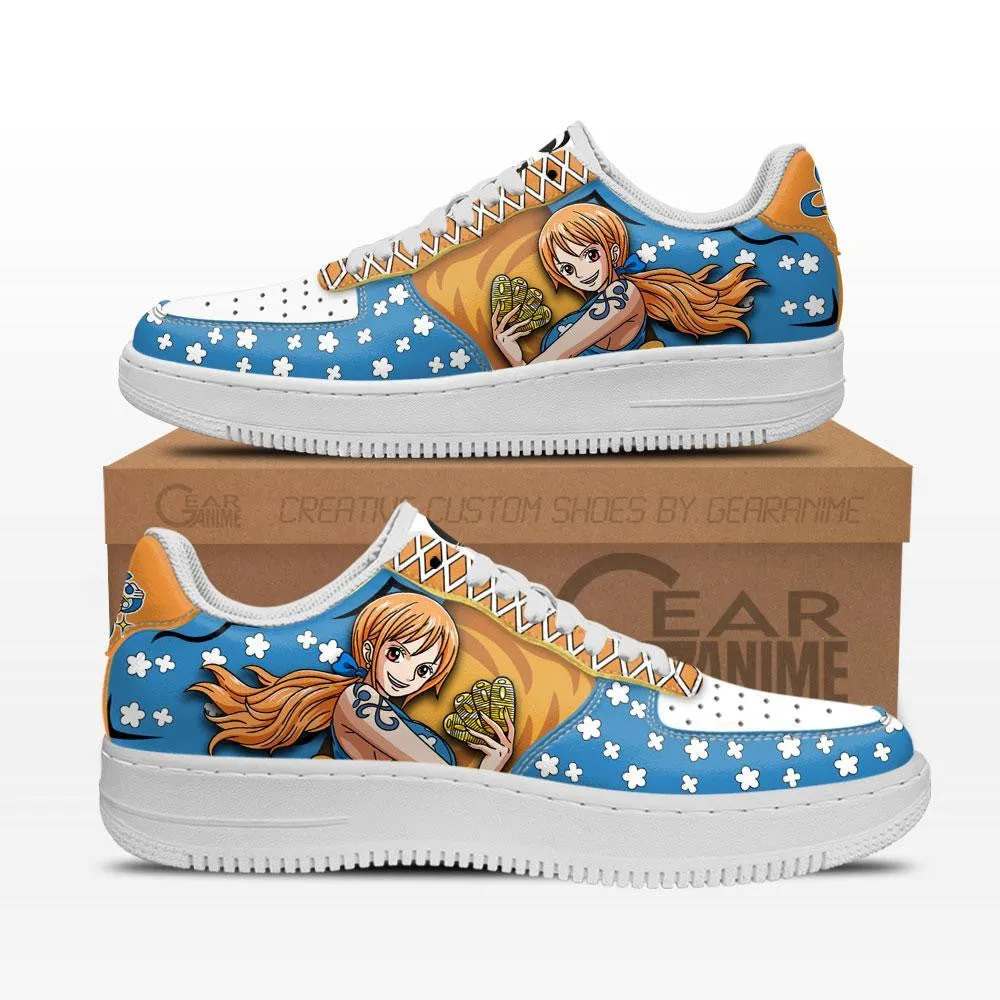 OP Nami Air Sneakers Custom Anime OP Shoes