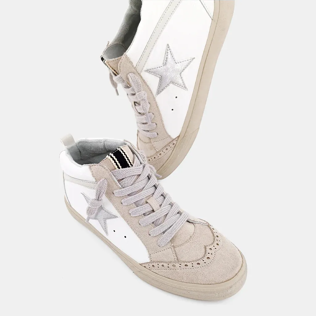 Paulina Sneakers - White Lizard