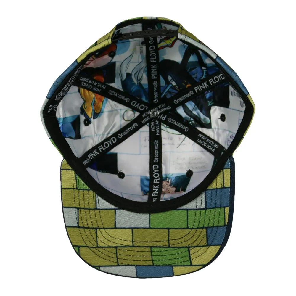 Pink Floyd The Wall White Snapback Hat