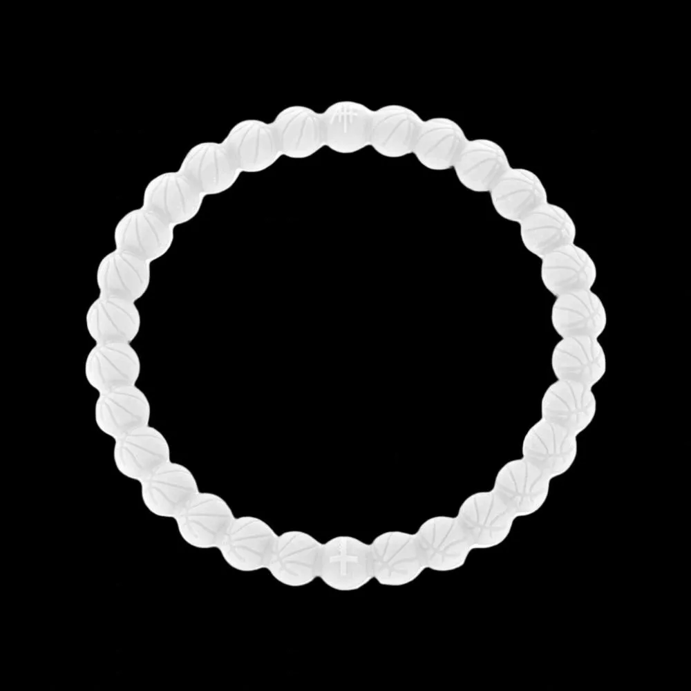 Power Band Basketball Bracelet | White