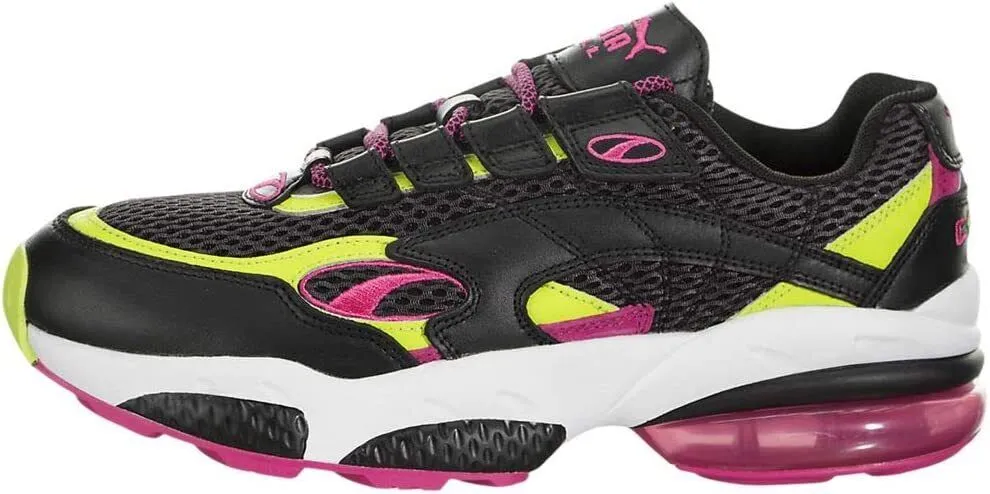 Puma Cell Venom 370417-01 Men Black/Pink/Lime Punch Athletic Running Shoes C1385