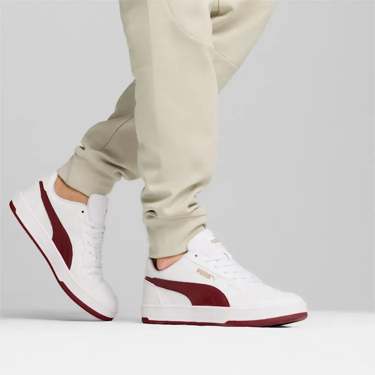 PUMA MEN'S CAVEN 2.0 WHITE/RED SNEAKER SHOES