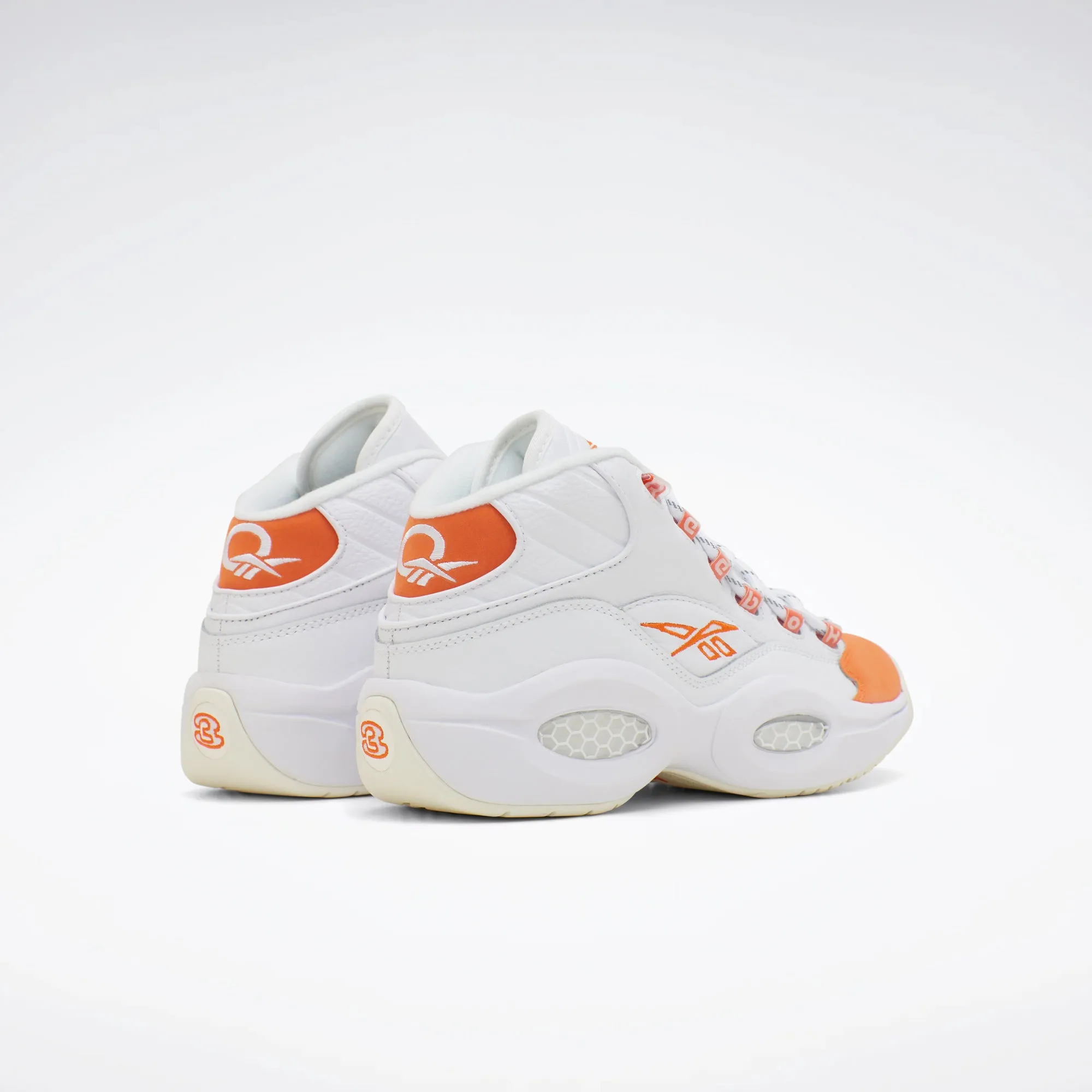 Question Mid Shoes White/Smash Orange/Chalk