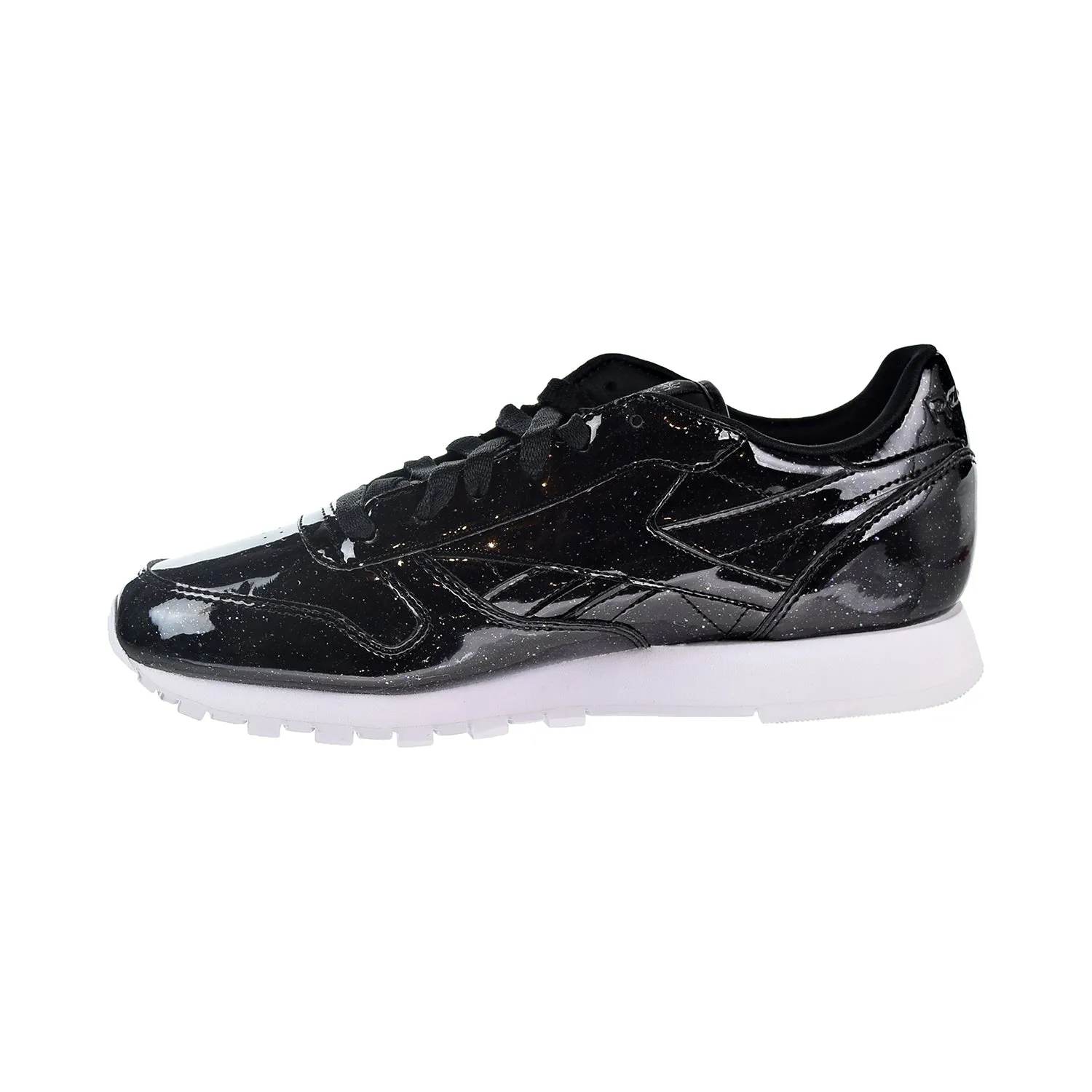 Reebok CL Leather PP Patent Pearl Women's Shoes Pearl Black/White