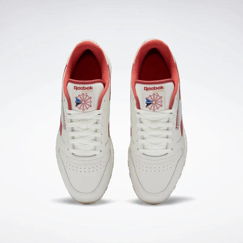 REEBOK CLASSIC LEATHER - Chalk / Mars Red / Stucco