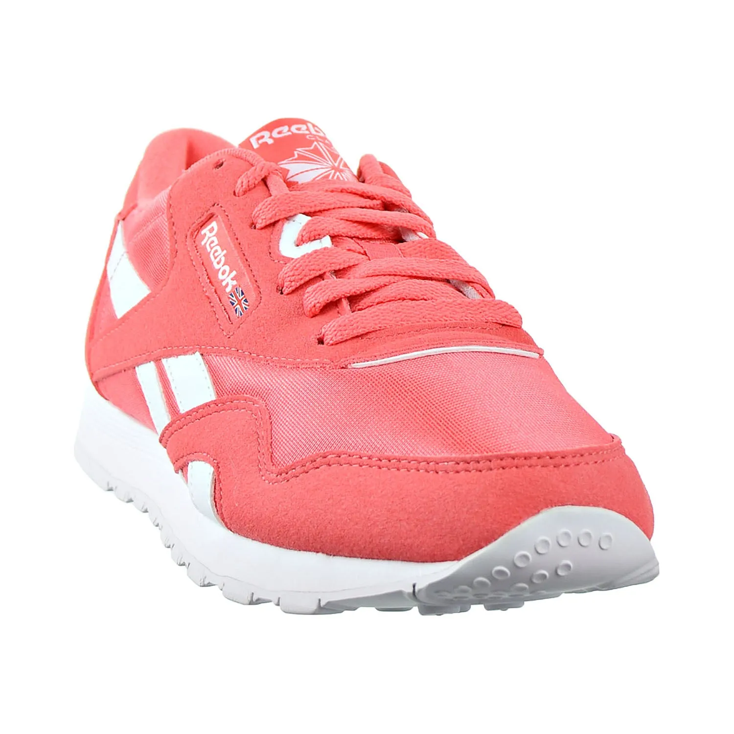 Reebok Classic Nylon Color Women's Running Shoes Bright Rose/White