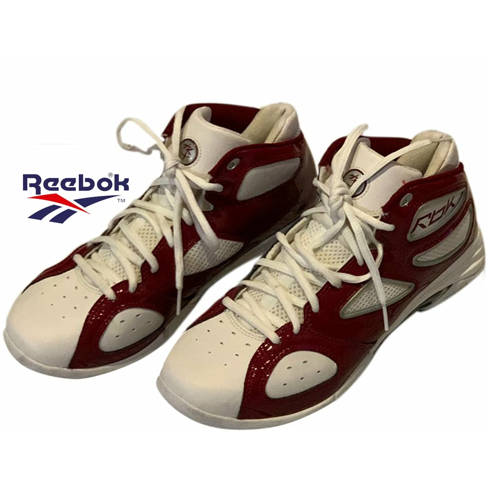 Reebok Vintage Men's Basketball Shoes Maroon/White Size 8 - RB-606-FLU-4-155933