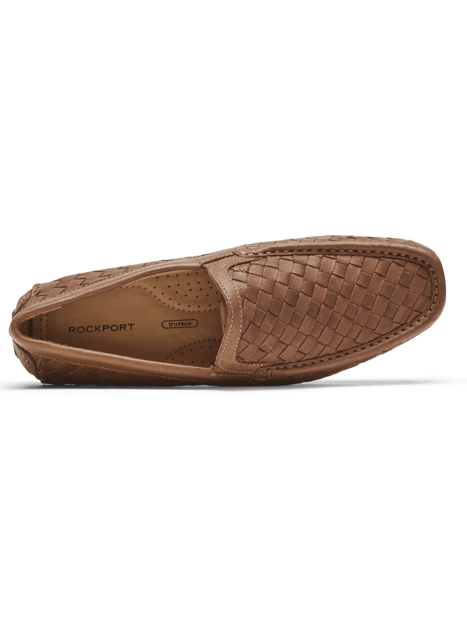 Rockport Men's Rhyder Venetian Loafer Tan Woven CI8367